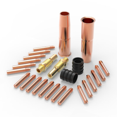 MIG Welding Gun Accessory Kit for Lincoln Magnum 200/250&Tweco #2, .035'' Tips