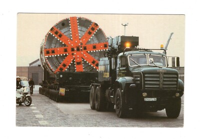 Ansichtskarte Euro Tunnel / Service Tunnel Boring Machine 1988 / Frankreich