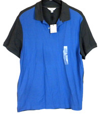 Calvin Klein Men's Blue Gray Polo Shirt Size M