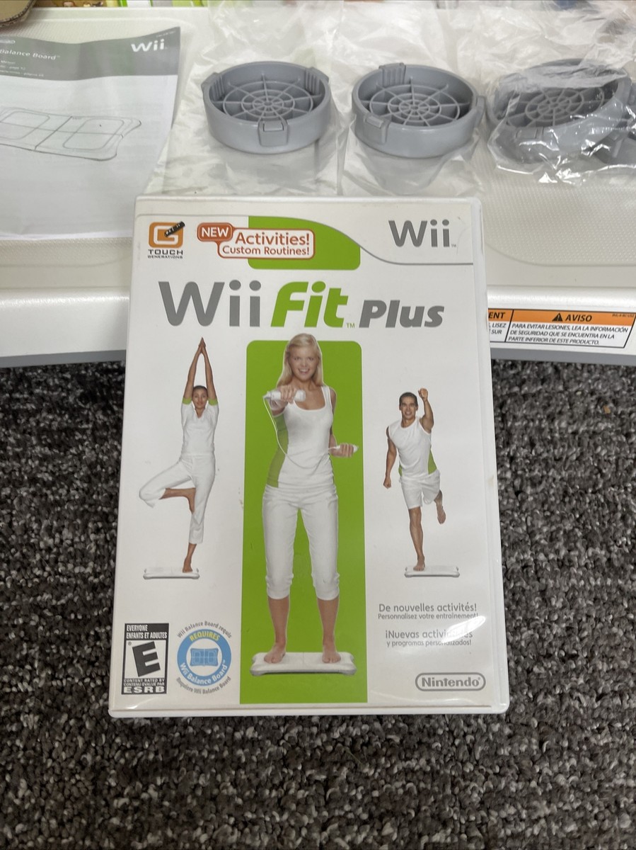 Nintendo Wii Fit Plus & Balance Board Game Box Instructions