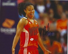 KRISTI TOLIVER Signed 8 x 10 Photo WNBA Basketball WASHINGTON MYSTICS Wizards