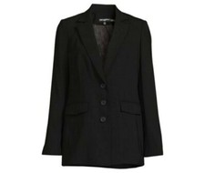 Karl Lagerfeld Notch Lapel Blazer, Black, Size 10, MSRP 189 - NWT