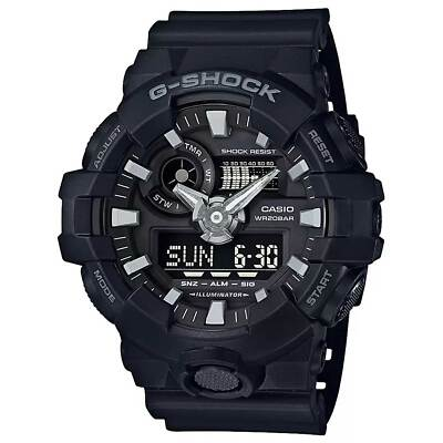 #ad #ad Casio Men#x27;s Watch G Shock Quartz Black Analog Digital Dial Resin Strap GA700 1B $81.28