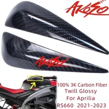 3K Carbon Fiber 2021-2023 For Aprilia RS660 Side Tank Sliders Protector Covers