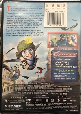 Disney's Valiant DVD. LIKE NEW!! 786936293173| eBay