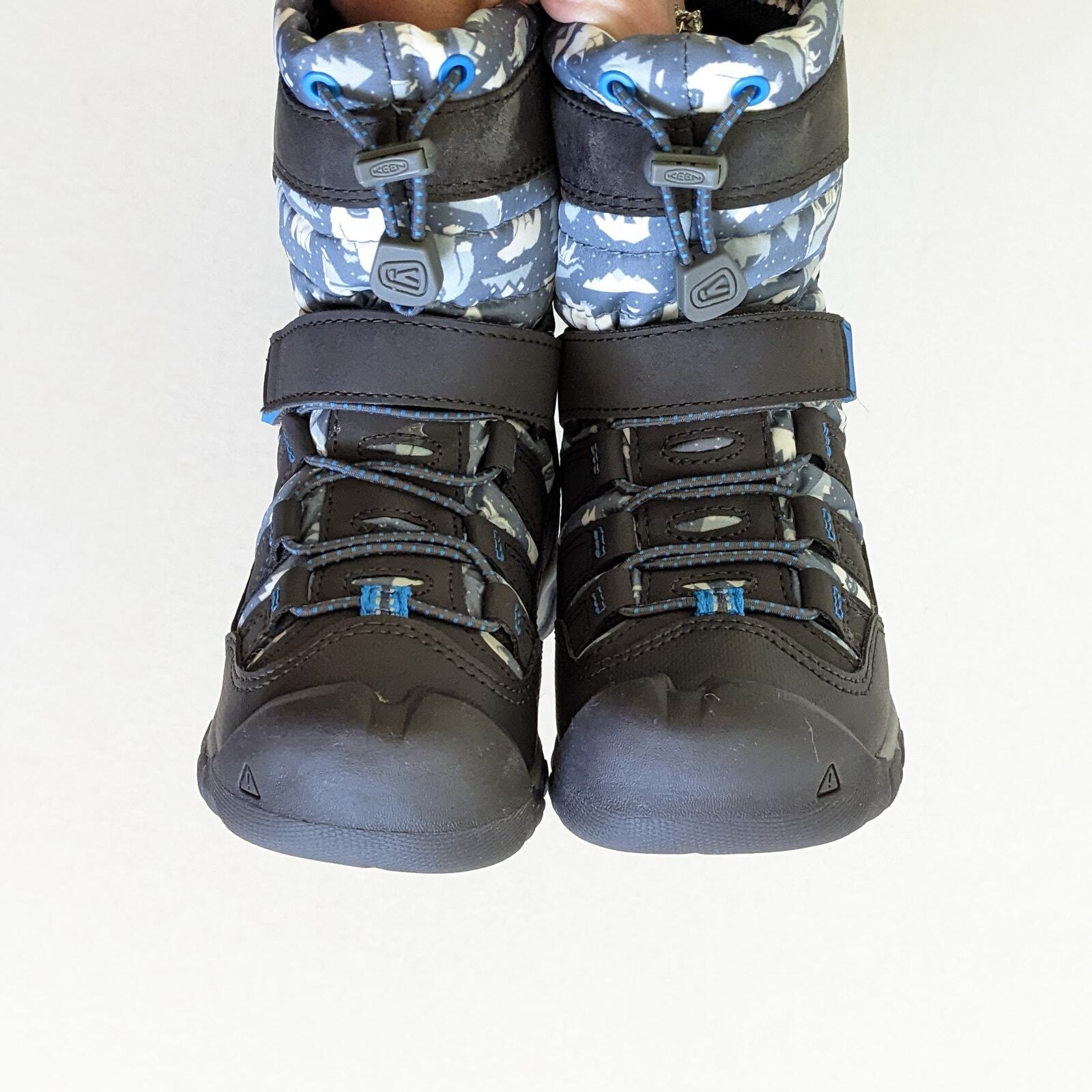 Stivali impermeabili Keen Winterport Neo DT taglia 8 bambino acciaio grigio blu brillante