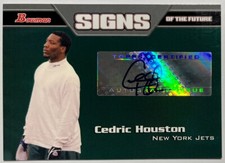 2005 Bowman Signs of the Future Autographs Football Card #SFCH Cedric Houston  