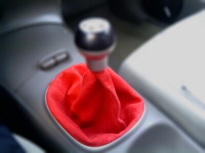 FITS HONDA INTEGRA DC5 01-07 GEAR BOOT COVER RED ALCANTARA