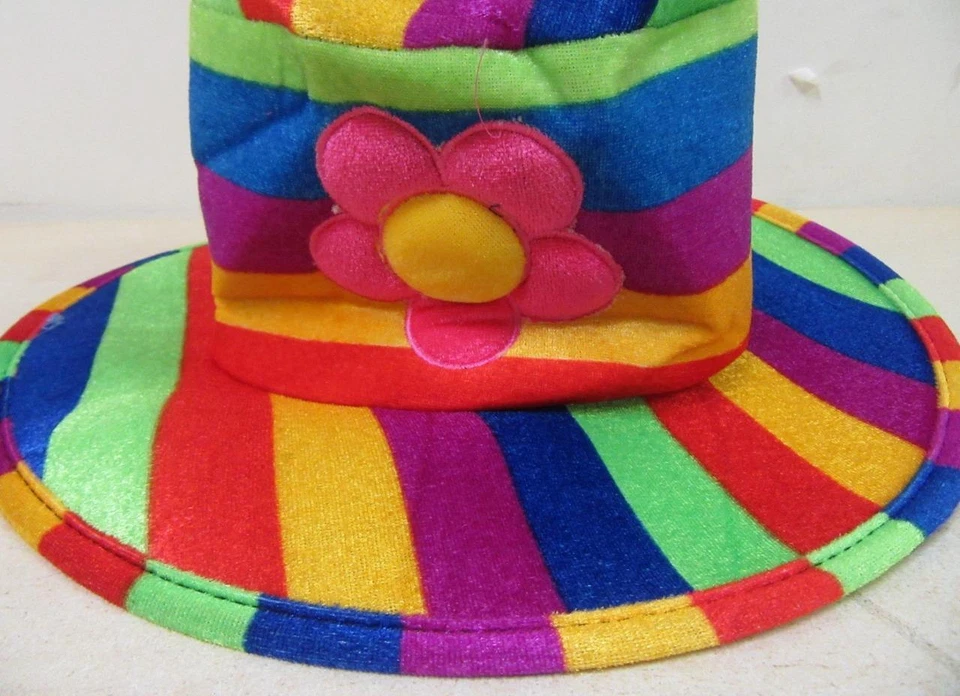Jacobson Hat Company Mujer Terciopelo Arco Iris Sombrero con Flor, Multicolor, Adulto Foto 2 de 4