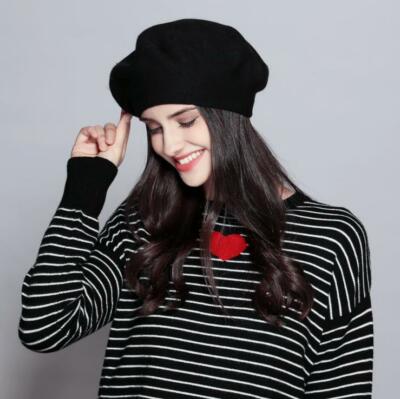 Fashion Classic Vintage French Style Soft Wool Blended Beret Warm Winter Hat
