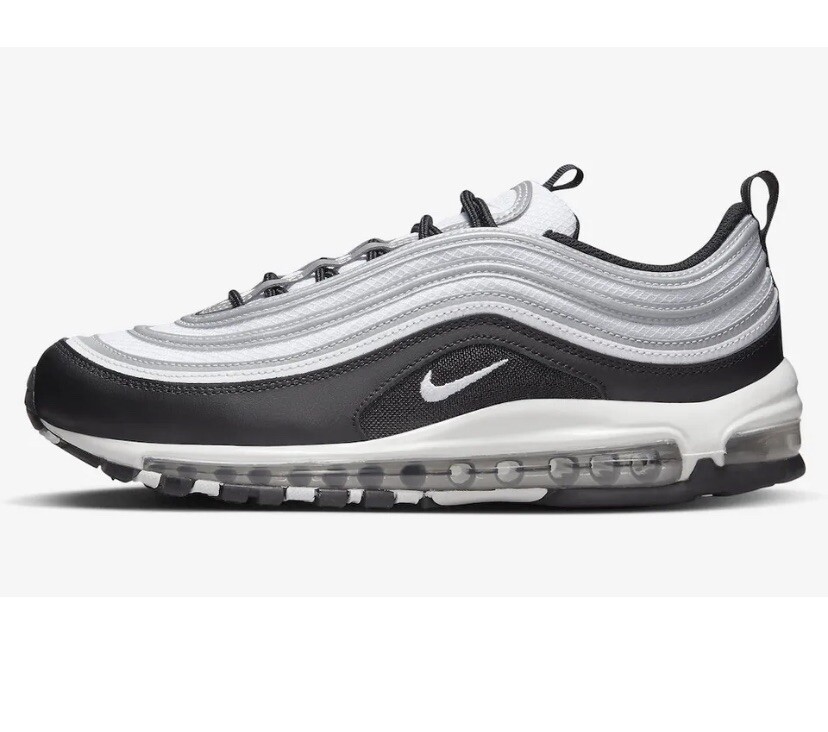 NEW Nike Air Max 97 Black White Silver bullet Mens Running Shoes DM0027-001  9 | eBay