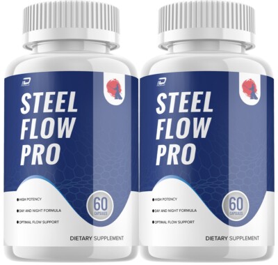 (2 Pack) Steel Flow Pro Prostate Supplement for Men - SteelFlowPro Energy Pills