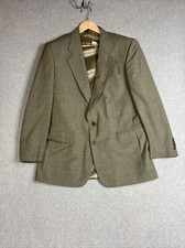 New Jos A Bank Mens Executive Superfine Wool Sport Coat Blazer Olive 44 MSRP 375