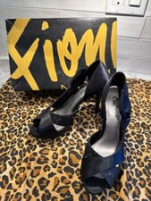 Super Clearance New dressy Fioni Night Lyndie black fashion heels sparkle size 7