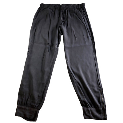 Splendid Womens Joggers Sz L Pockets Ankle Zip Super Soft USA NWT MSRP $118
