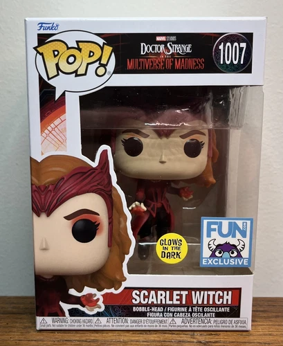 Funko Pop! Scarlett Witch 1007 FUN Exclusive Multiverse Of Madness GITD MInt +PP