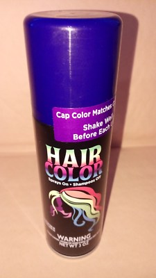 TEMPORARY WILD HAIR COLOR BLUE 3 oz CAN SPRAYS ON -SHAMPOO OFF 