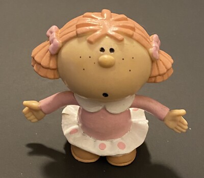 1985 Fabrizio George Good Bumpkins Girl 2.5'' Heavy PVC Toy Figure Vtg