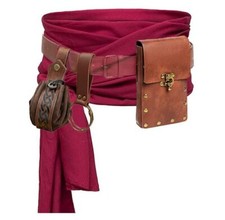 Renaissance Costume Pirate Sash Corset Waistband Belt Pouch Purse Skirt Hike ...