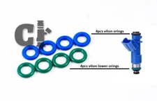 Fuel Injector Seal / O-Ring Kit for Acura RDX 410cc Fuel Injectors (4 Cylinder)