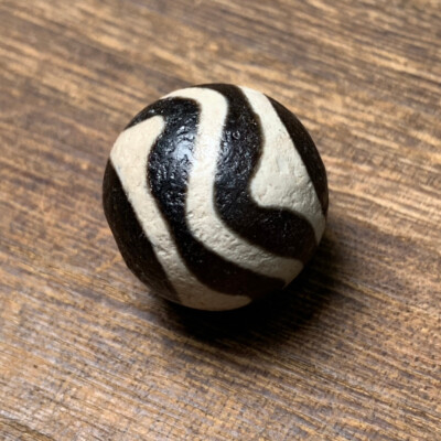 Tibetan Nepalese Himalayan Ancient agate Old Dzi Talisman  eye Bead Amulet FYM