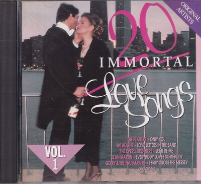 20 Immortal Love Songs - Vol. 1 - The Platters, Dean Martin - CD -282- near mint