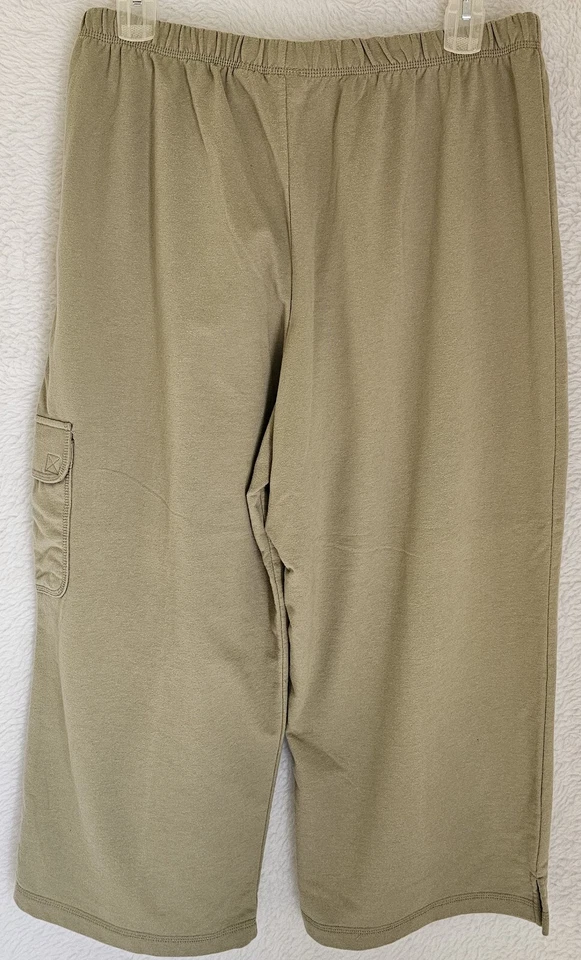 Женские брюки-капри White Stag размер XL X Large 16/18 цвет зеленый Washed OD - Изображение 4 из 4