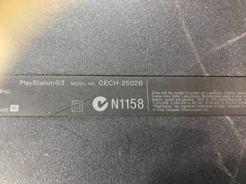 SONY PLAYSTATION 3 CONSOLE IN BLACK MODEL CECH-2502B - FOR PARTS OR NOT WORKING - Picture 13 of 14