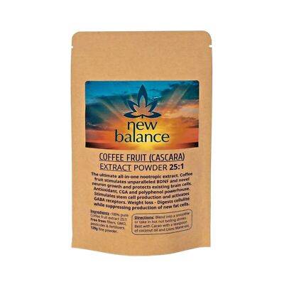 COFFEE FRUIT EXTRACT POWDER 25:1 FULL SPECTRUM. 100 grams - 10KG
