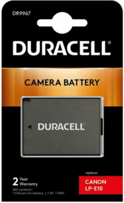 Duracell LP-E10 Li-Ion Akku für Canon Digitalkamera DR9967 (UK Lagerbestand) Brandneu in Verpackung