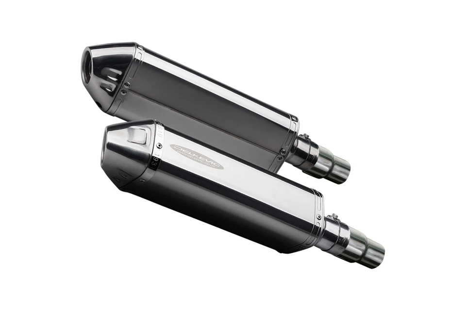 Triumph Speed Triple 1050 2011-2014 13" Tri-Oval Stainless Exhaust Muffler Kit - Image 2 of 4