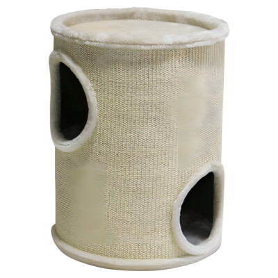 Nobby Kratzbaum Dasha Cream für Katzen, mit Sisal, Plüsch & mehreren Ebene