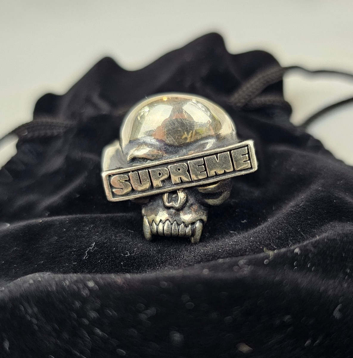 SUPREME×BOUNTYHUNTER×TGF Silver Ring Supreme Bounty Hunter Silver Ring (FW23) - $298