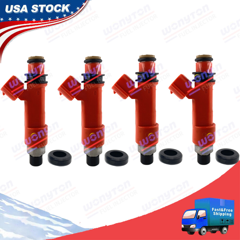 4PCS Fuel Injectors 23250-75050 For Toyota 4Runner Tacoma