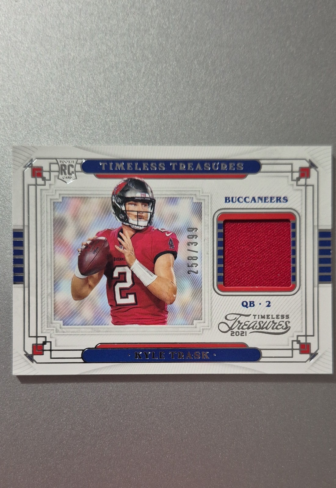 2021 Panini Chronicles Timeless Treasures Jersey Kyle Trask #TT-KTR /399 MEM RC