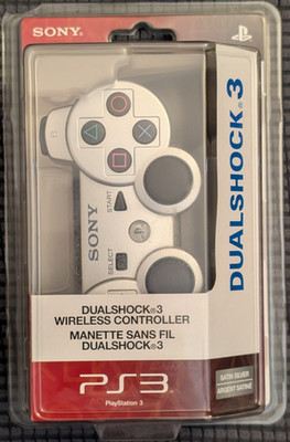 Sony PlayStation 3 PS3 DualShock 3 Controller Satin Silver BRAND NEW, SEALED