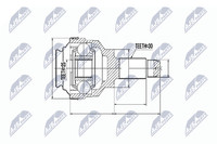 NTY Gelenksatz Antriebswelle NPZ-BM-002 FüR BMW E53 X5