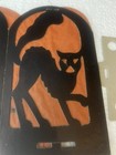 c.1920-30’s Beistle Crepe Paper Die Halloween 4 Panel Lantern & Candle Base X 2 — photo 3