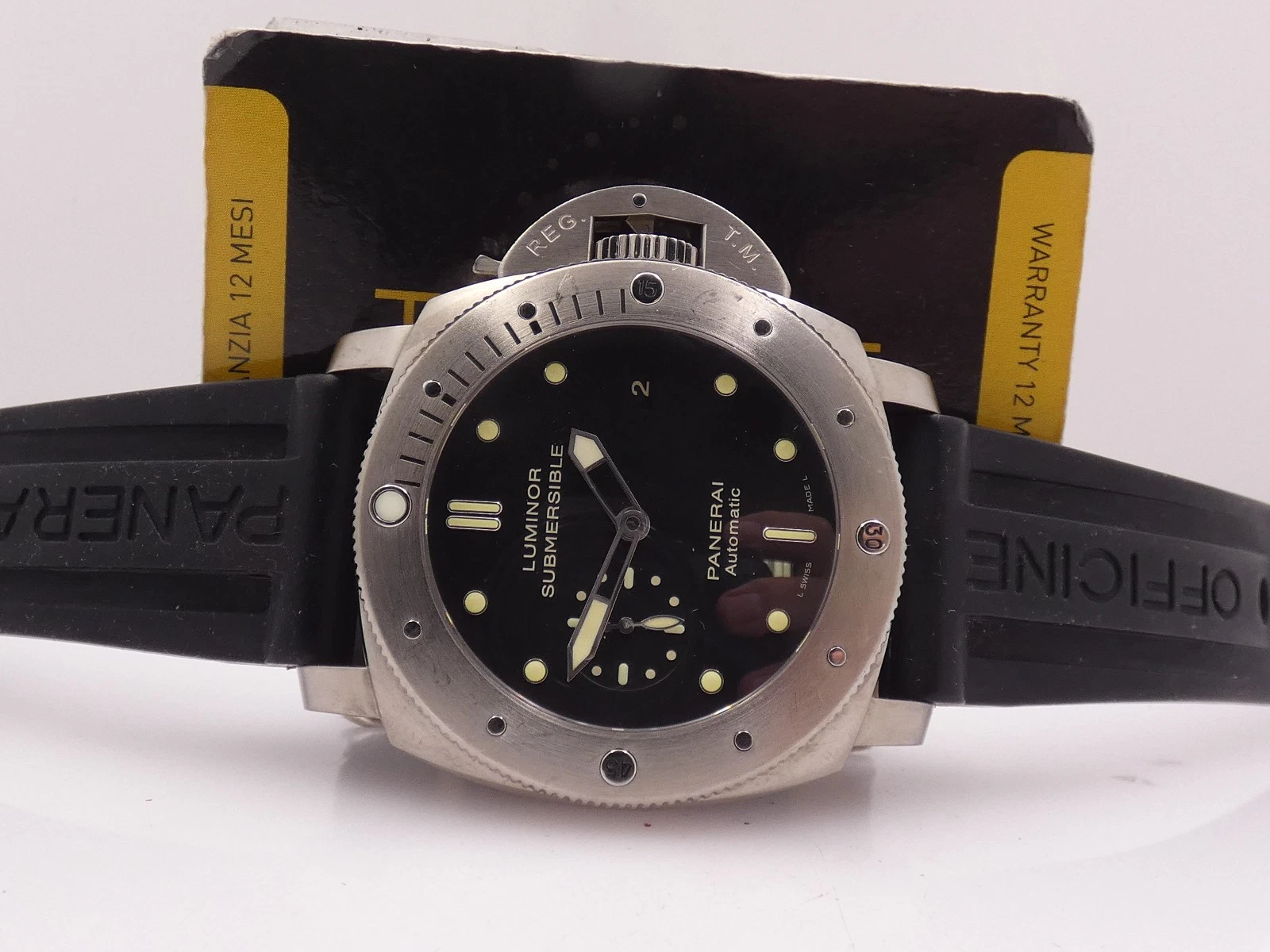 Panerai — PANERAI LUMINOR SUBMERSIBLE 1950 AUTOMATIC PAM00305 BOX&PAPERS 2016 TITANIUM
