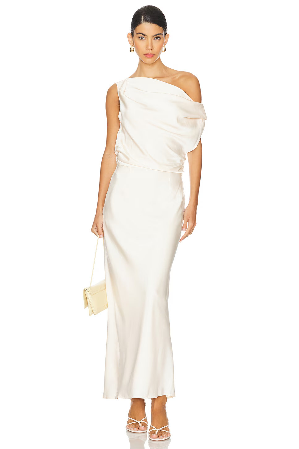 Revolve SNDYS Calissa Maxi Dress champaigne size S NWT $145 msrp
