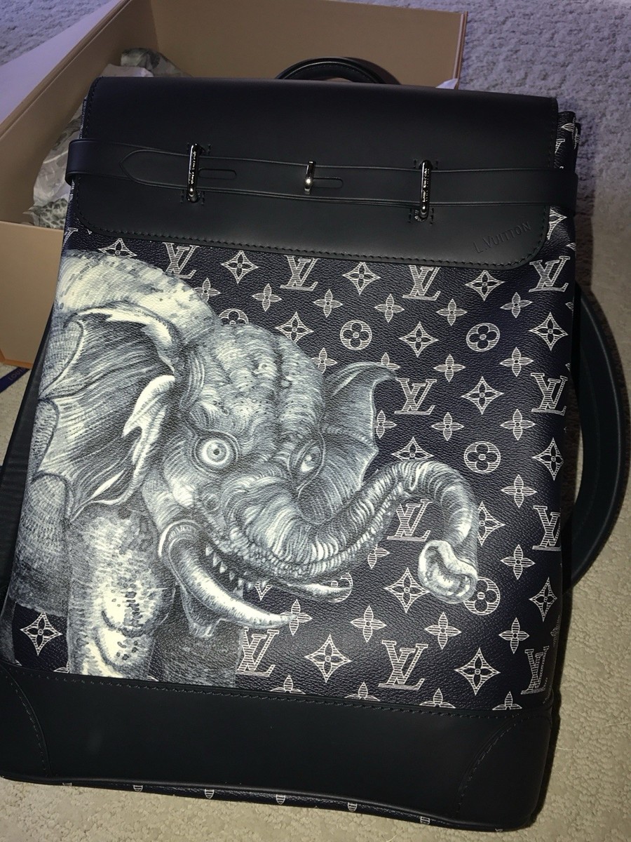 louis vuitton chapman backpack Brothers Navy Monogram Elephant Steamer LOUIS VUITTON Steamer Savane Monogram