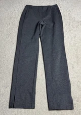 J Jil Womens Ponte Slim Leg Pull On Pants Small Tall Gray