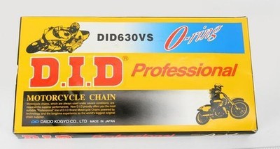 D.I.D 630VX130FB 630 V Professional O-Ring Series Chain - 130 Links Natural