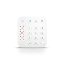 Ring Alarm Keypad (2nd Gen) with Adapter for Ring Alarm Wireless System - White 