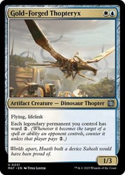 Gold-Forged Thopteryx #31 Foil March of the Machine: The Aftermath