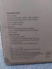 camping trolley cart festival