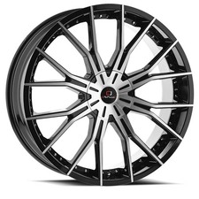 18x8 Cavallo Clv-36 Gloss Black Machined Wheels 5x1125x4.5 35mm Set Of 4