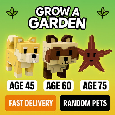  Grow A Garden  | AGE PETS   Ages 45 60 75 |   Fast & Cheapest Delivery