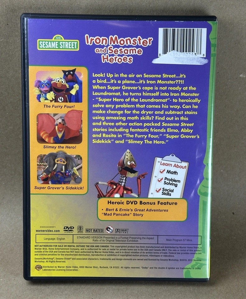 Lot Sesame Street Iron Monster & Heroes + Elmo Grouchland