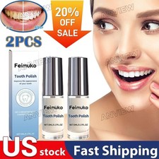 2PACK 5ml Tooth Polish,Tooth Paint, Natural Teeth Whitening Paint USA  20 off  